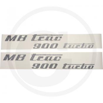 Aufklebersatz MB Trac 900 turbo, schwarz, links und rechts