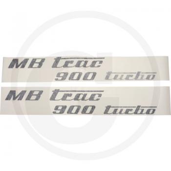 Aufklebersatz MB Trac 900 turbo, schwarz, links und rechts