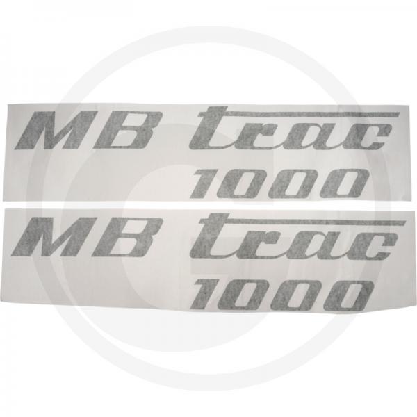 Aufklebersatz MB Trac 1000, olivgrün, links und rechts